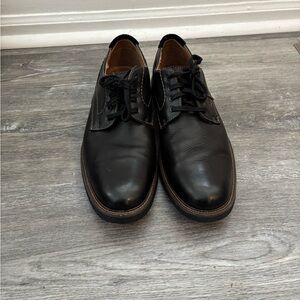 Dockers Black Leather Men's Oxfords